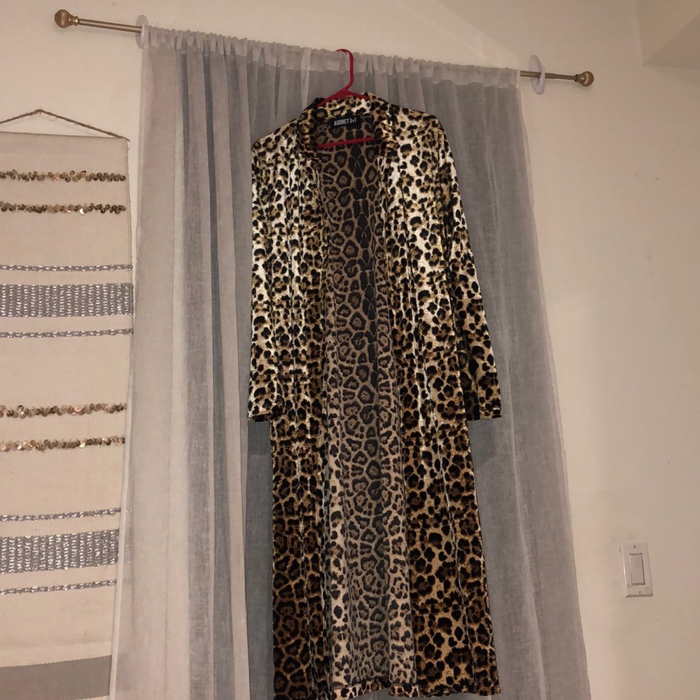 Velvet leather Duster